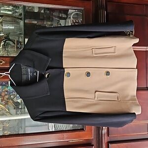 BANANA REPUBLIC COLORBLOCK COLLARED BUTTON JACKET